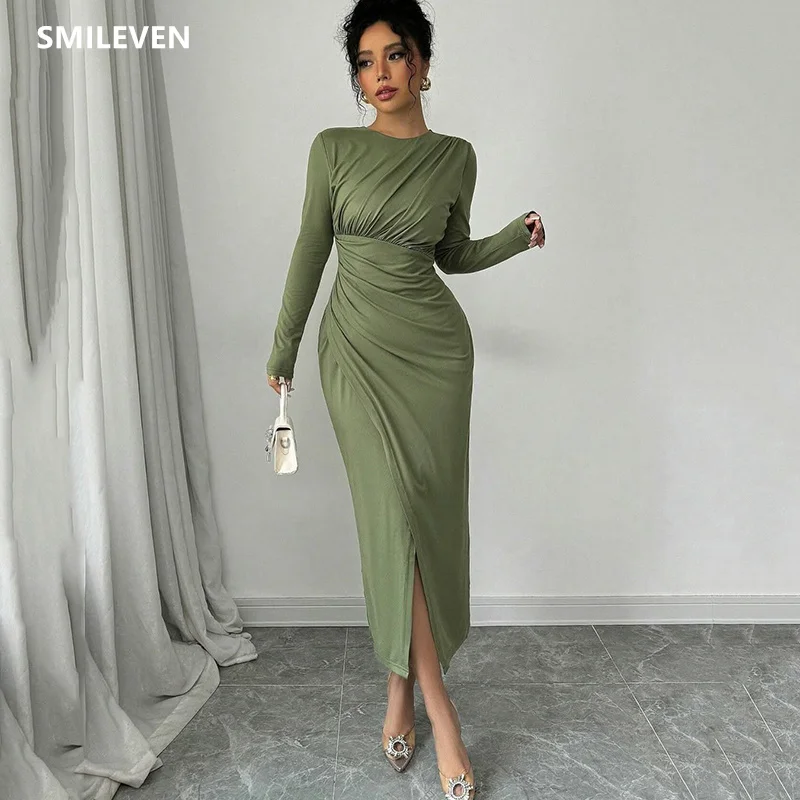 

Smileven Green Elegant Mermaid Evening Dresses فساتين سهرة Prom Gowns Saudi Arabia Formal Occasion Party Dress Customized 2025