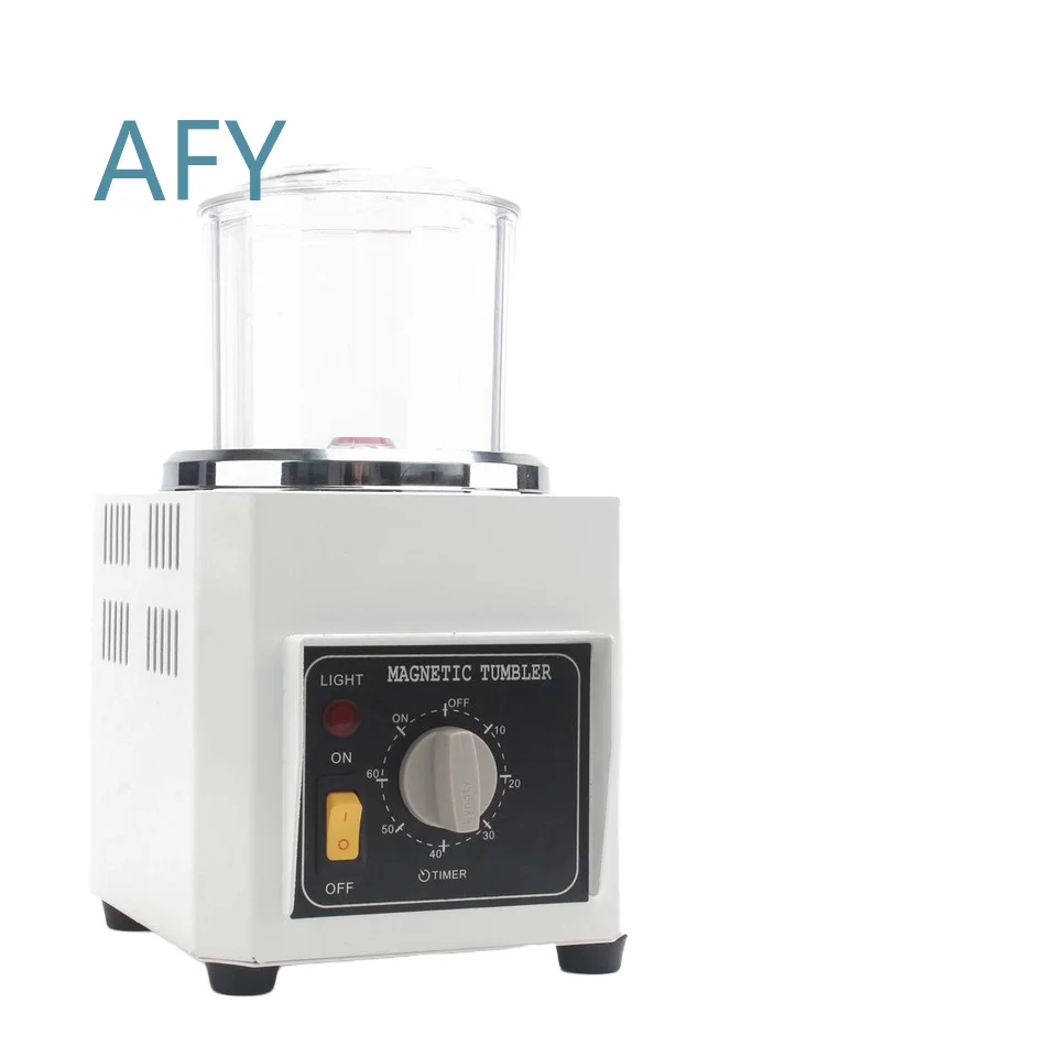 KT-90 Mini Jewelry Polisher Finisher for Jewelry Making Supplies Polishing Machine Tumbler Magnetic Polisher for Gold Silver