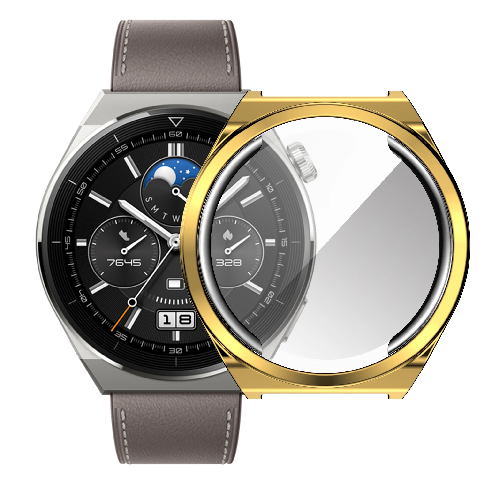 Soft TPU Case For Huawei Watch GT 3 Pro 46mm Protective Cover Screen Protector Shell For Huawei Watch GT3 Pro 43mm Bumper Cases