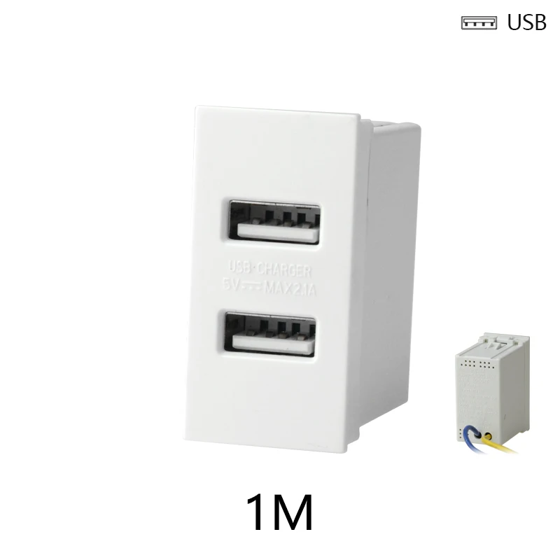 DIY USB Charging Home Plug Module Type-C Gniazdo ścienne Ładowarka AC/DC Zasilacz Gniazdo Panel Gniazdo ścienne Czarny Biały Moduł PC