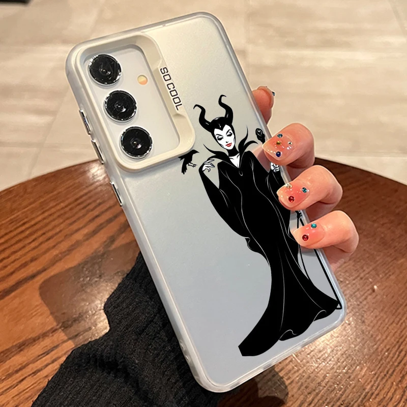 Disney Villain Queen Dark For Samsung A71 A52 A53 A51 A34 A33 A32 A21S A23 A15 A12 A13 A05 5G Colorful Silver Mobile Back