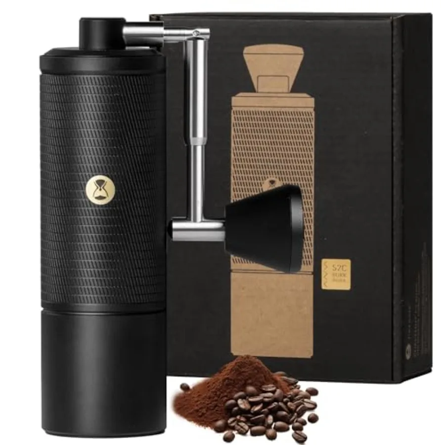 Timemore C5 PRO Manual Coffee Grinder 42mm Stainless Steel Burr 48 Adjustable Settings Hand Coffee Grinder with Foldable Handle