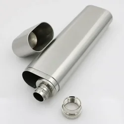 Portable Stainless Steel Cigar Case Storage Tube Travel Pocket Metal Tobacco Cigarettes Holder Cigar Accessories