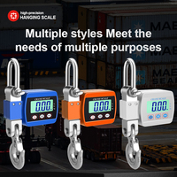 Mini Crane Scale 0.05kg-500kg Precise Portable Hanging Scales LCD Digital Industrial Heavy Duty Alloy Steel Hook Weighing Tools