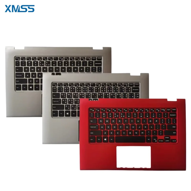 New Laptop Palmrest Upper Cover  Keyboard For Dell INSPIRON  13 7000 7347 7348 7352 7359