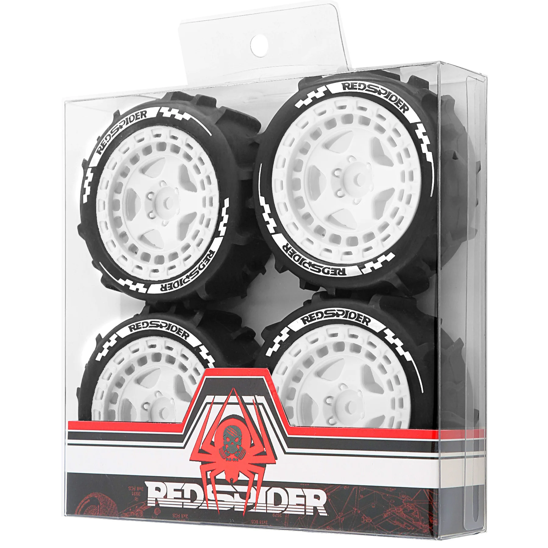 4 stuks banden voor ARRMA 1/18 2S TYPHON GROM ARA2106 Little Typhoon Thunder God Wheel Rock Band Upgrade voor Off-Road RC