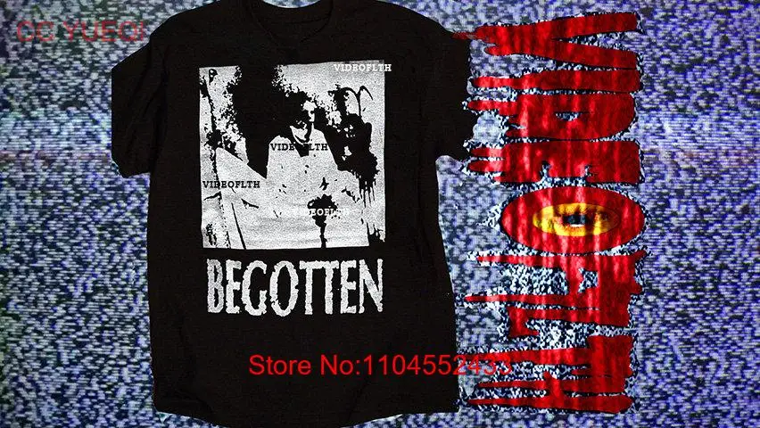 Begotten UPDATED DESIGN Pre Shrunk Cotton T Shirt silk screen avant garde silent film surrealist long or short sleeves