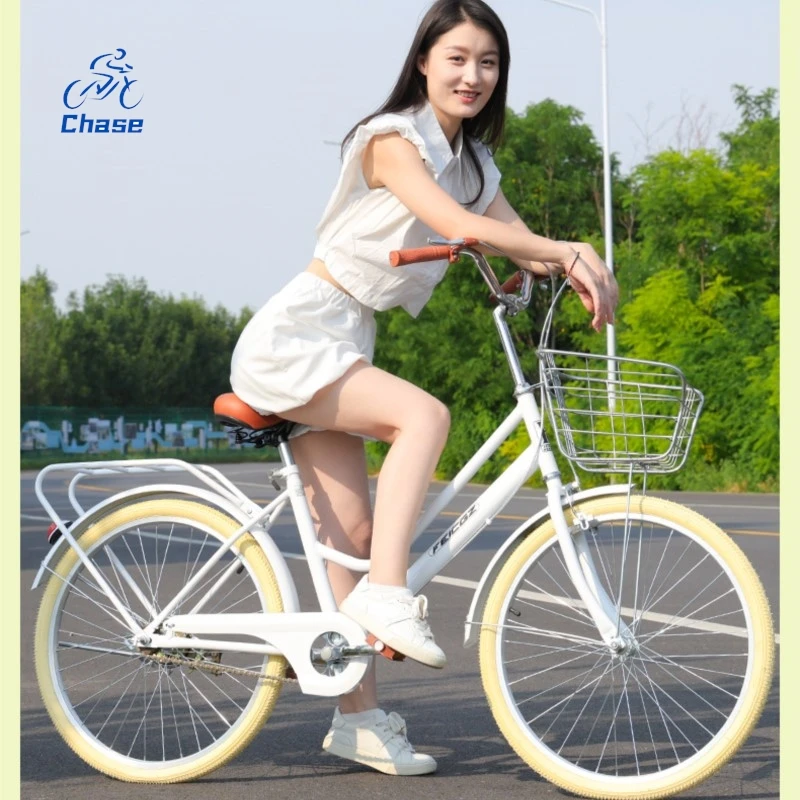 

Chase 2025 New Women's Bicycle Women's Commuter Bike Adult Scooter Student 24 "26" Vintage Bicycle Wholesale Spoke Wheel