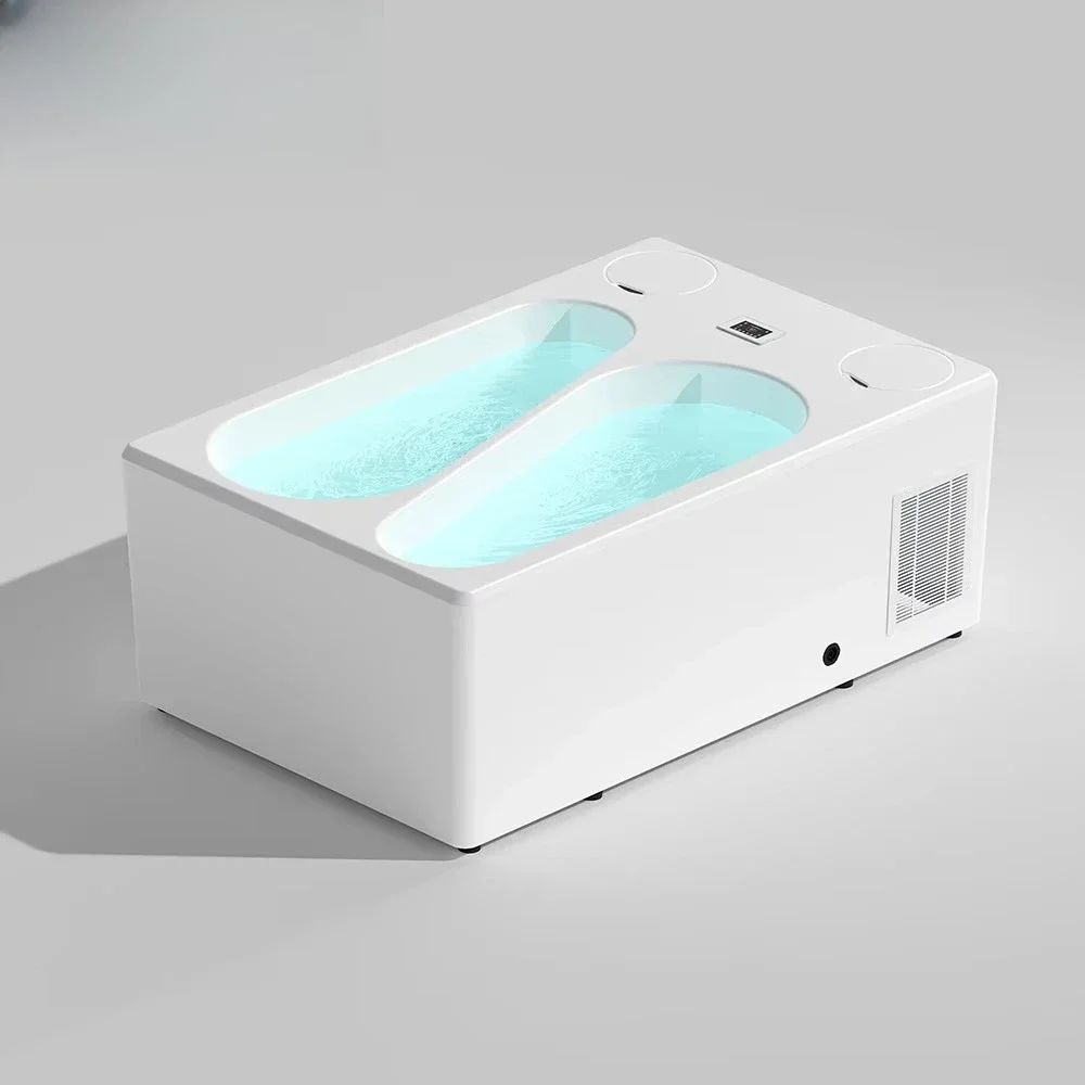 Acrylic Double Bath All-in-One Cold Plug Bath Ice Bath with 1hp 2hp Cooler