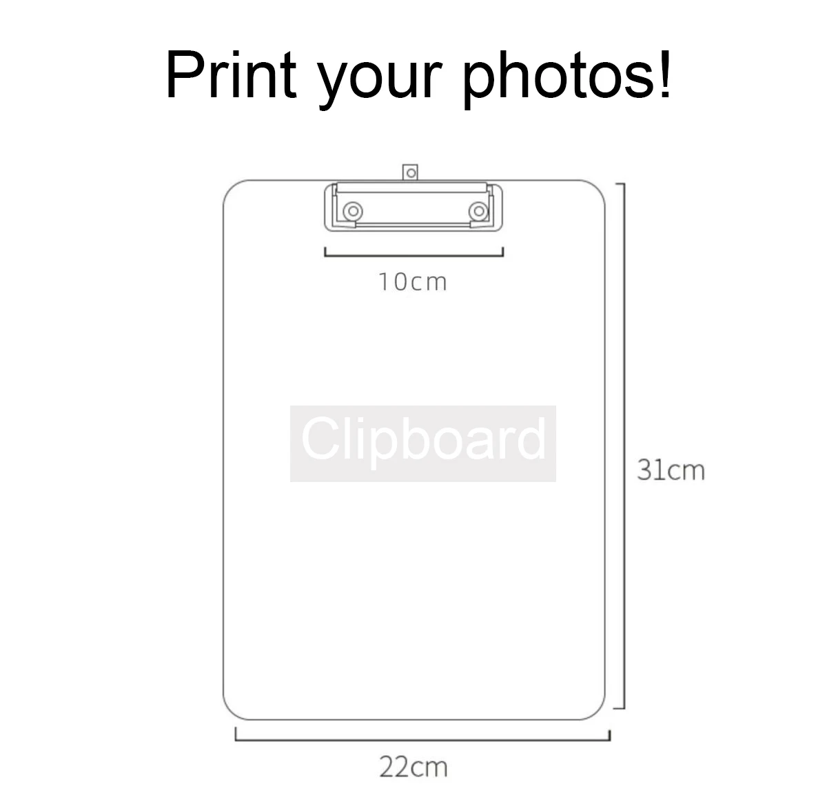 

A4 Paper Holder Writing Clamps Office School Supplies Memo Pad Clip Clipboard Personalized Photo Folder Board Notebook File Logo