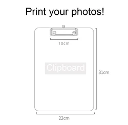 A4 suporte de papel grampos de escrita material escolar escritório memorando almofada clipe clipboard personalizado foto pasta placa notebook arquivo logotipo