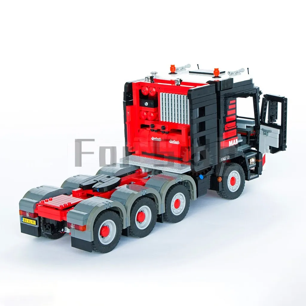 MOC-6075 Mercedes Actros 4160 MP3 - Mammoet by JaapTechnic Building Block Model Spliced Electric Toy Puzzle Kids Gift