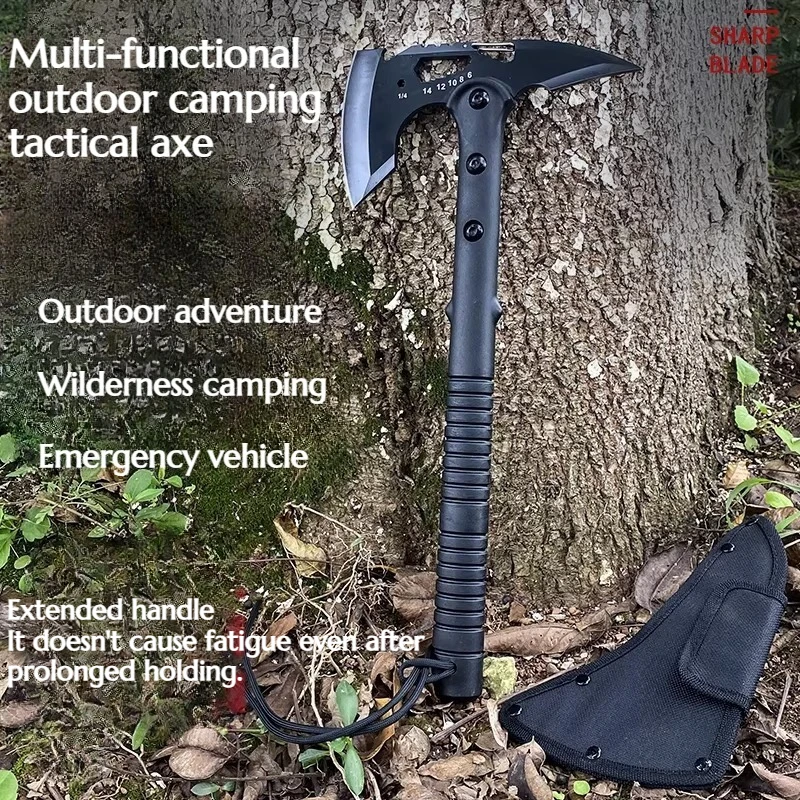 Multi-functional T Actical Axe Mountain and Wilderness Camping Axe Handy Household Firewood Chopping Outdoor EDC Tool