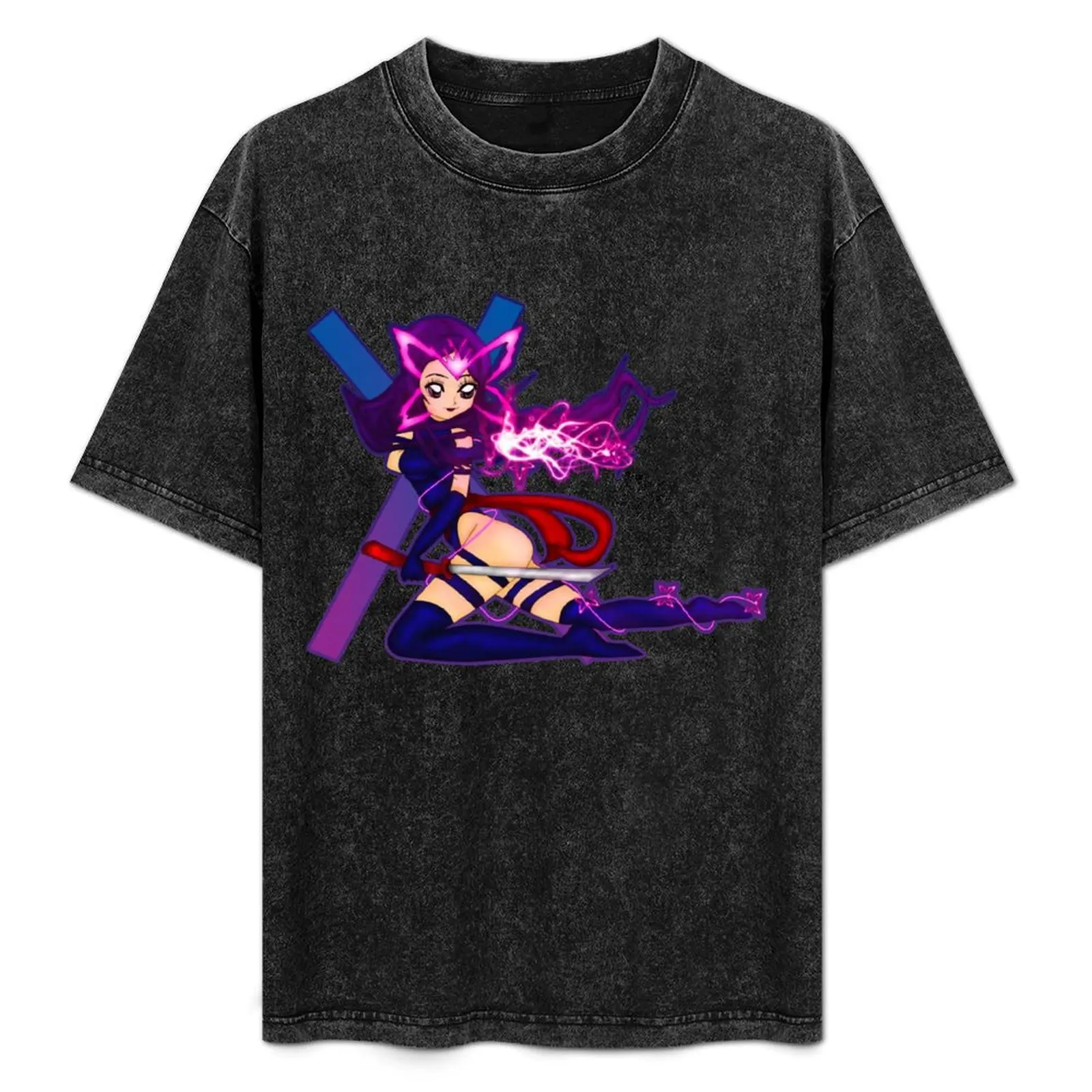 

Футболка Psylocke, кавайная одежда, топы, Мужская хлопковая футболка