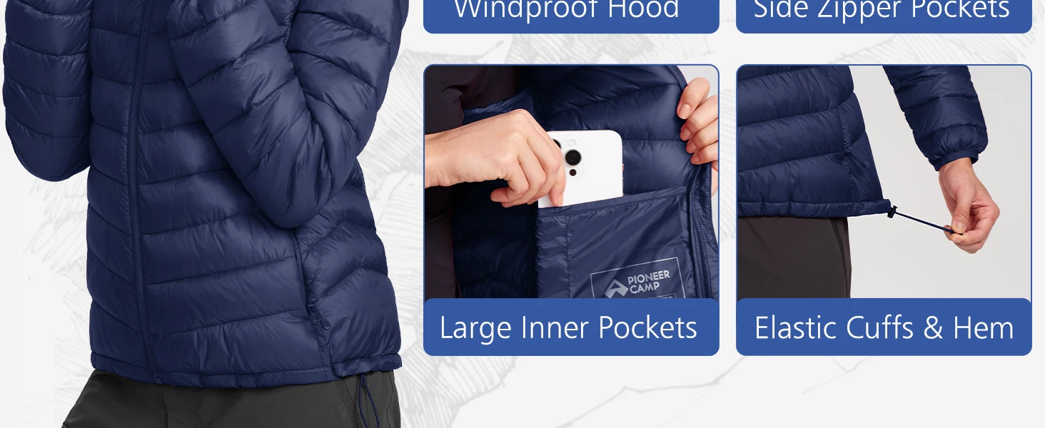 WOMEN'S LIGHTWEIGHT PUFFER JACKET