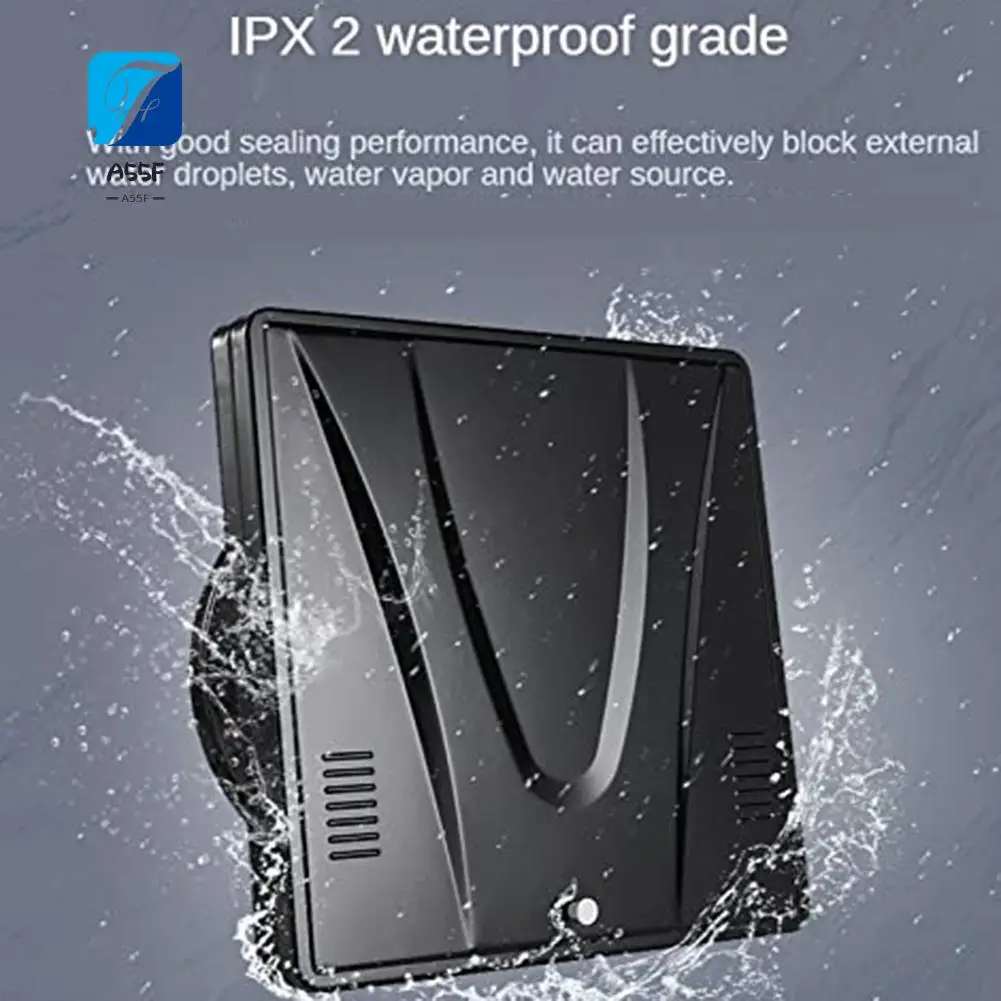 A55F-Ventilation Fan 10Inch High Speed Mini Range Hood Kitchen Hanging Wall Window Ventilator Extractor With Protective Net
