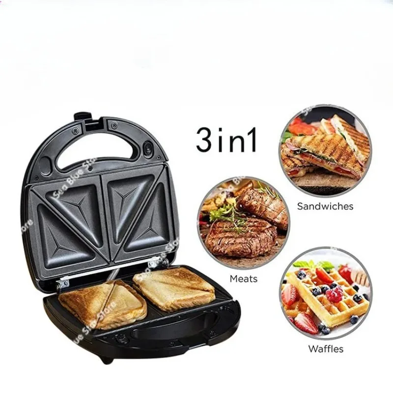 Household light breakfast sandwich maker waffles toast sandwichmaker 3in1