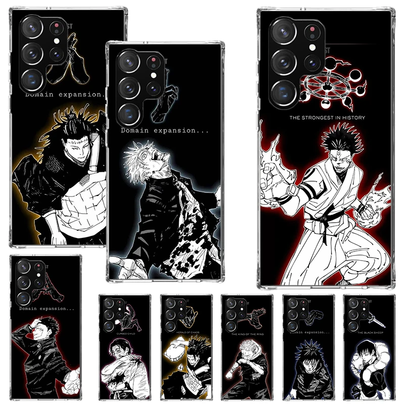Kaisen J-Jujutsu Art Print Soft Case for Samsung Galaxy S25 Edge S24 S23 S22 Ultra S21 Plus S20 FE Phone Shell S10 + Pattern Cov