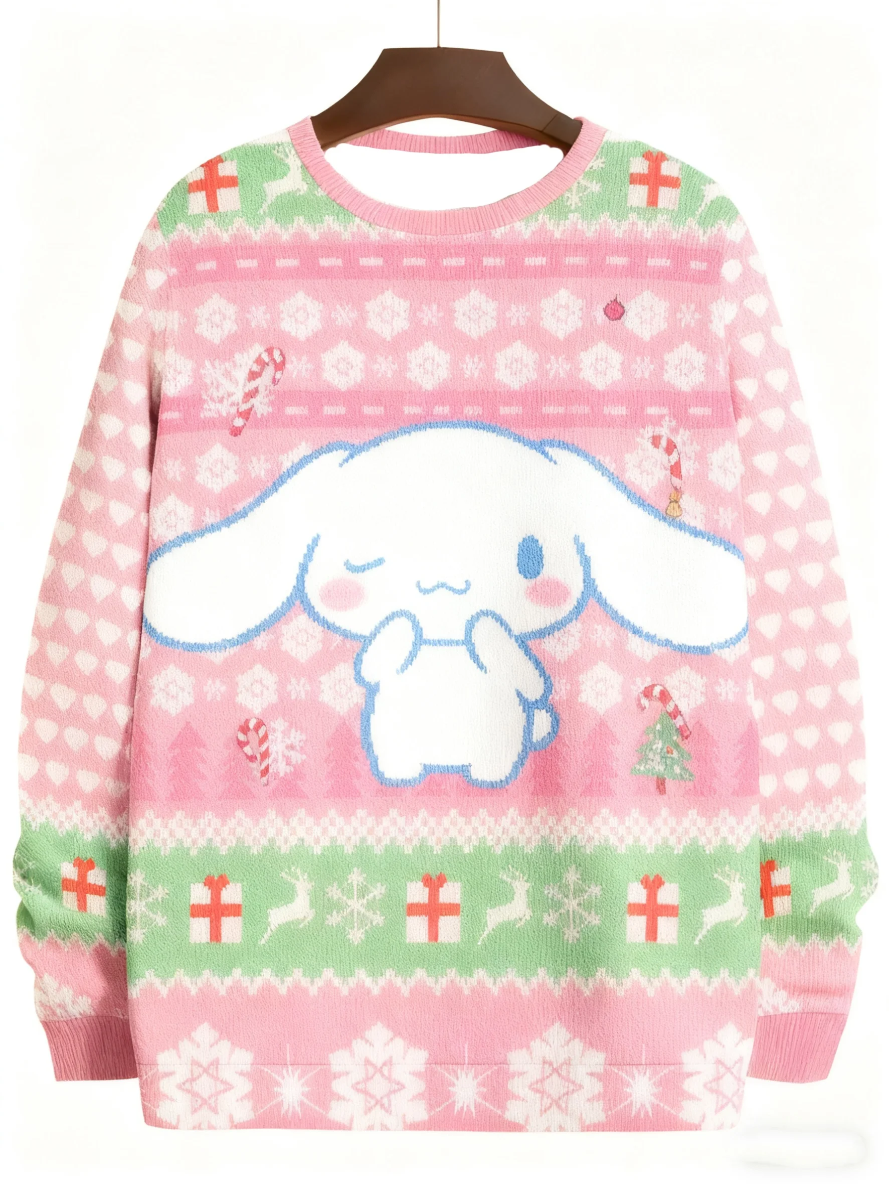 سينامورول الكرتون سترة قبيحة الرجال المرأة ثلاثية الأبعاد سترة سانريو لطيف القبيح عيد الميلاد سترة أنيمي هدايا عيد الميلاد سترة عيد الميلاد