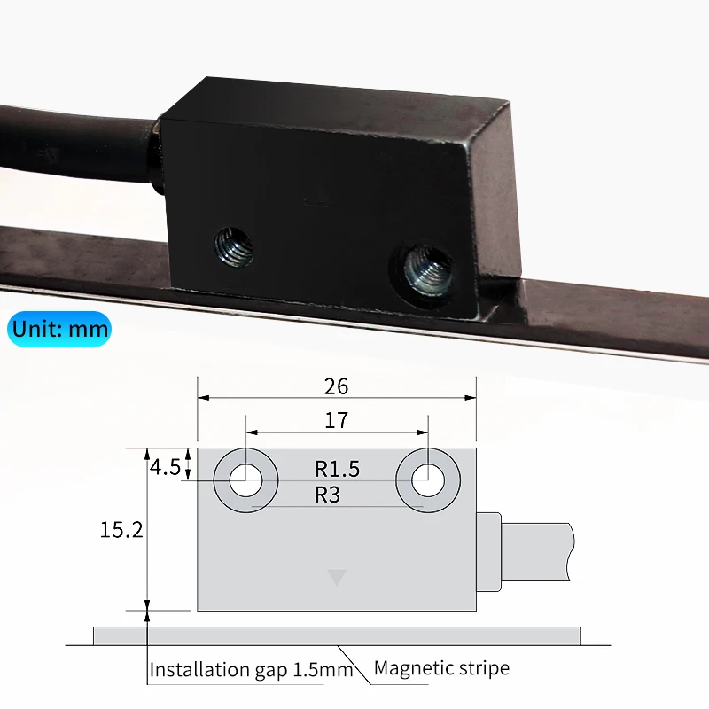 LP20E Magnet Digital Display DRO - 2 Axis Magnetic Sensor Tape Transducer with Encoder for Woodworking Displacement Readout