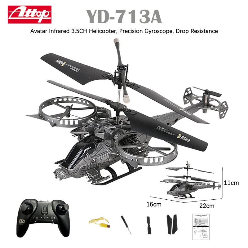 New Arrival YD713 YD718 Avatar RC Helicopter 3.5 Channels 2.4G Precision Gyroscope Drop Resistance RC Drone Toys Gift For Kids