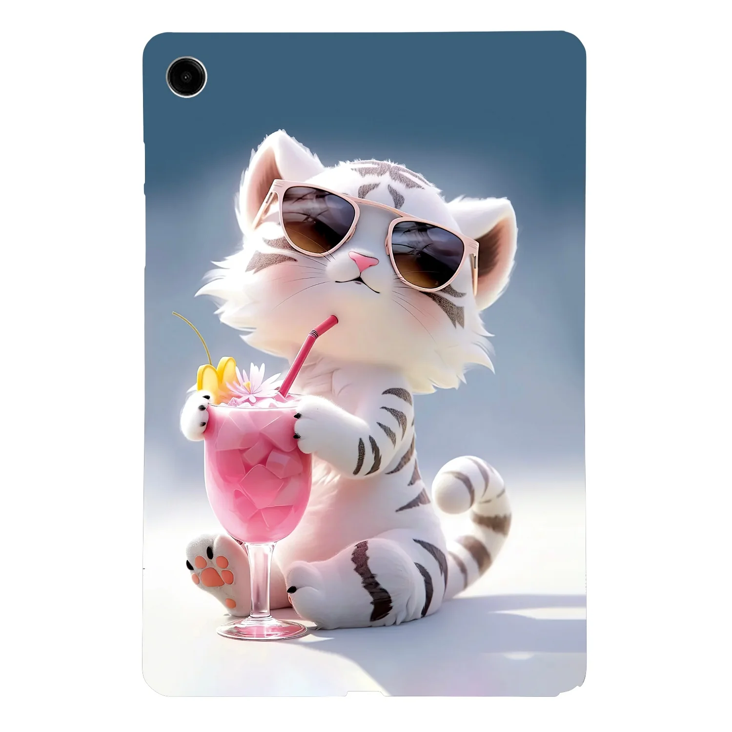 

For Samsung Galaxy Tab A11+ Case Pattern Printing Slim Soft TPU Tablet Cover - Cartoon Tiger