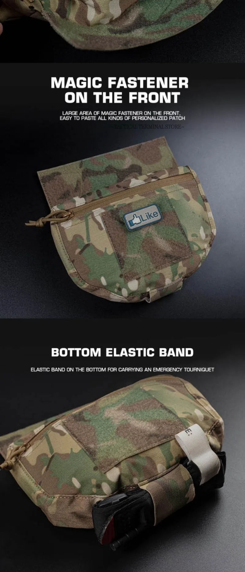 Taktische Bauchtasche FCPC V5 mit Klettverschluss für Plattenträger und Brustgurte – Detail 6
