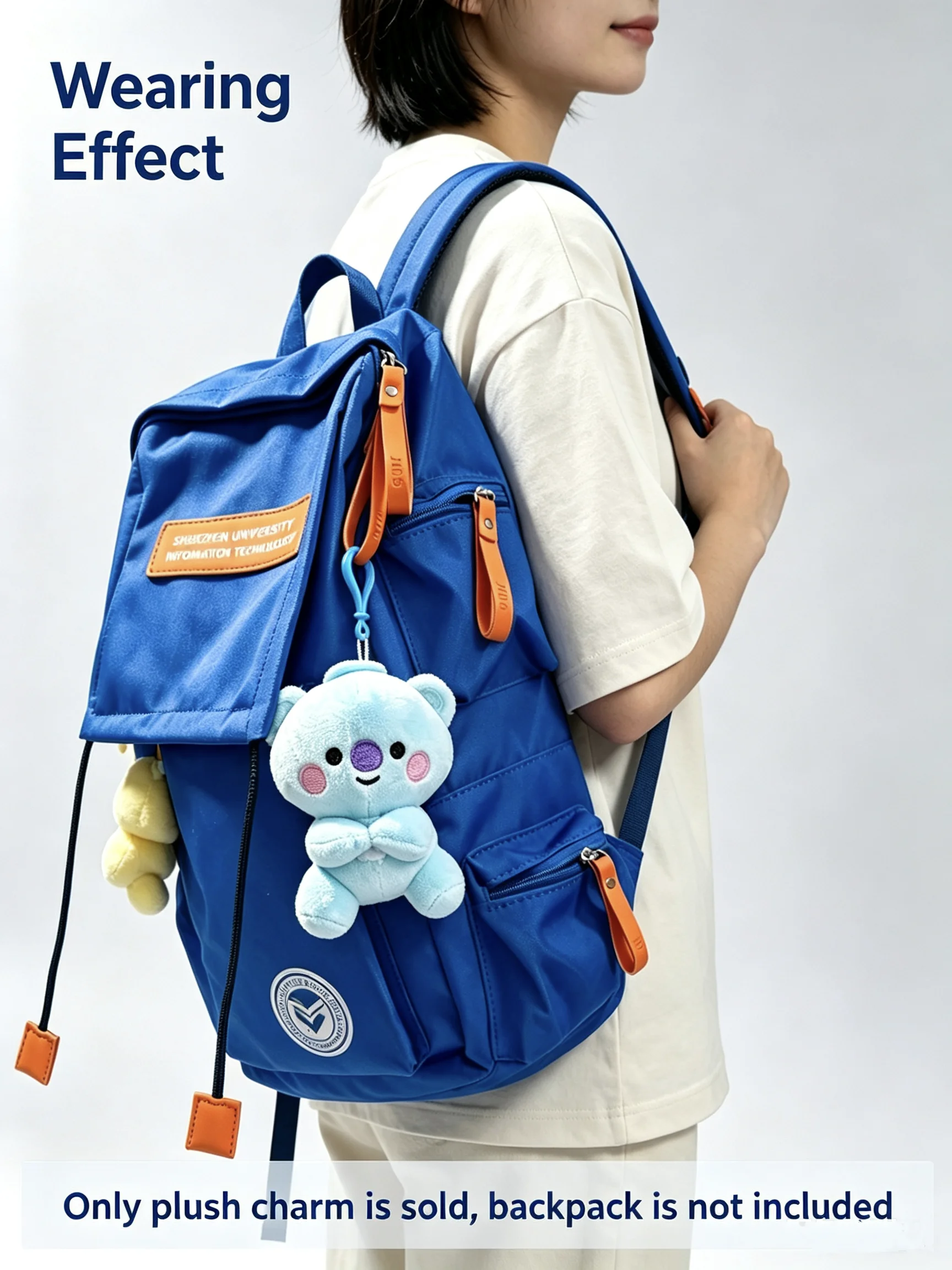 2027 New Cute BT21 Plush Keychain Charm - Adorable Tata, Koya, Cooky & Friends Backpack & Bag Pendant | Cute Desk Buddy & Gift - view 6