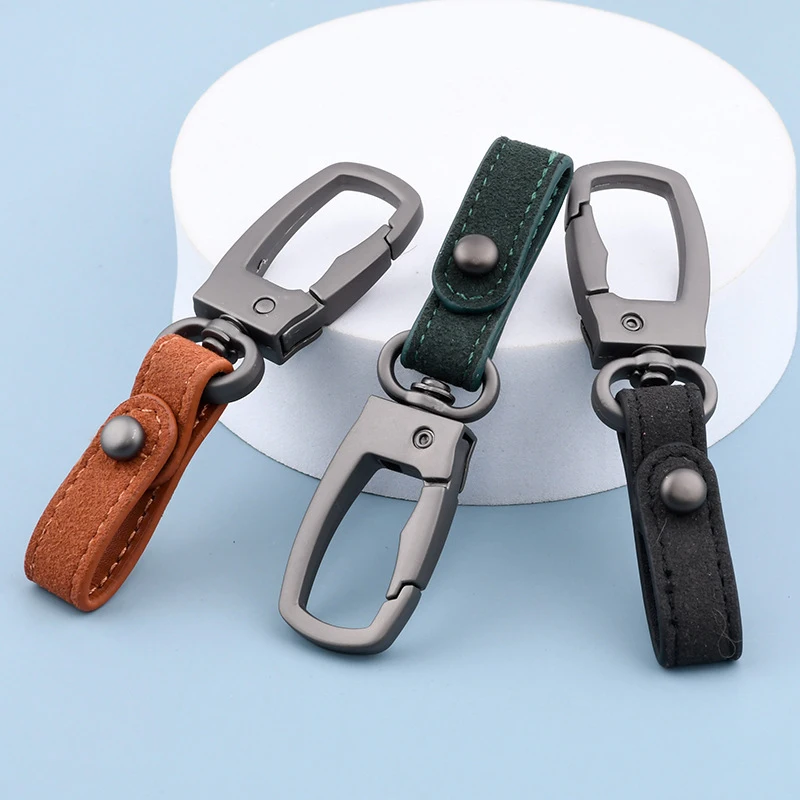 Handgefertigter Leder-Schlüsselanhänger, DIY-Auto-Schlüsselanhänger, hochwertige Charms, Schlüsselanhänger, Zubehör, Auto-Schlüsselanhänger, Herren-Taillen-Vorhängeschloss-Schlüsselanhänger