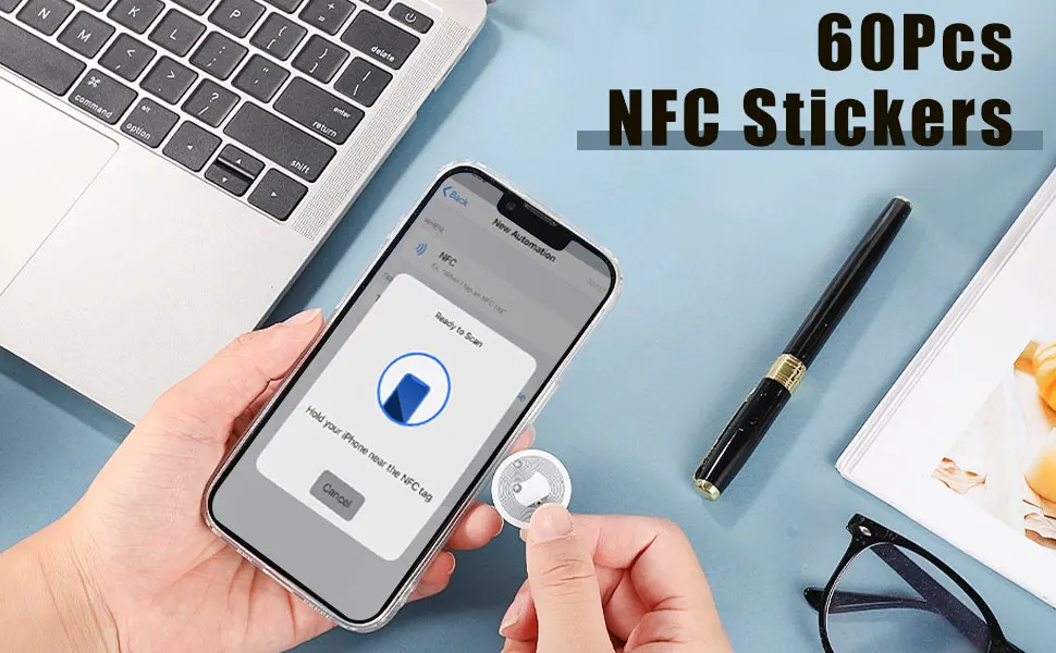 30/40 Pieces NFC Ntag216 888 Bytes Tag Sticker Label Key Tags Token Patrol Badge Self-adhesive Tag 13.56MHz ISO14443A Sticker