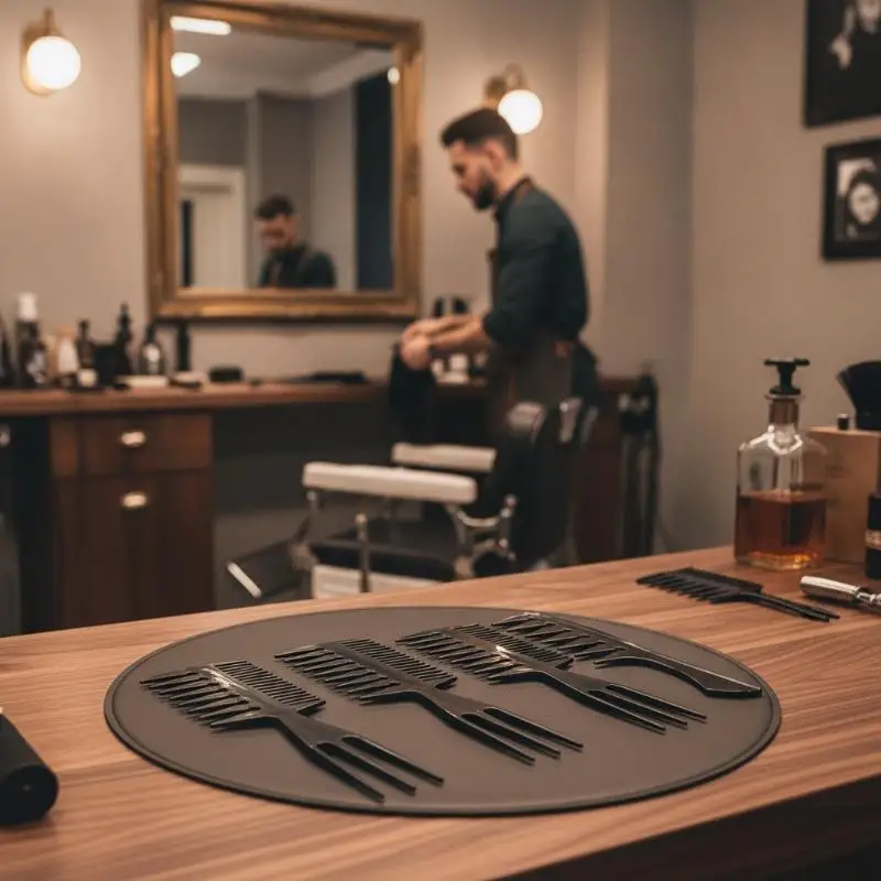 4PCS Styling Comb Set For Men Hair Styling - Wide Tooth Comb, Hair Pick, Texture Comb, Slicked-back & Undercut, Anti Static