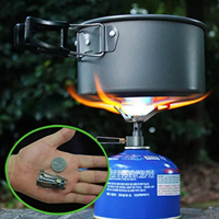 25g Mini Gas Stove Burner Portable All-in-One Outdoor Ultra Lightweight Camping Hiking Folding Stove Camping Cooker Brs-3000t