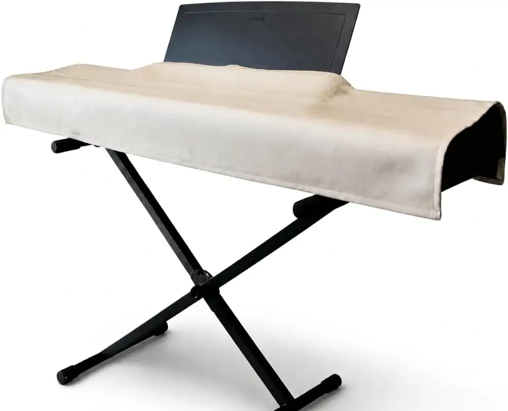 

88 Keys Piano Keyboard Dust Cover, Elegant Design, Washable, Music Stand Compatible