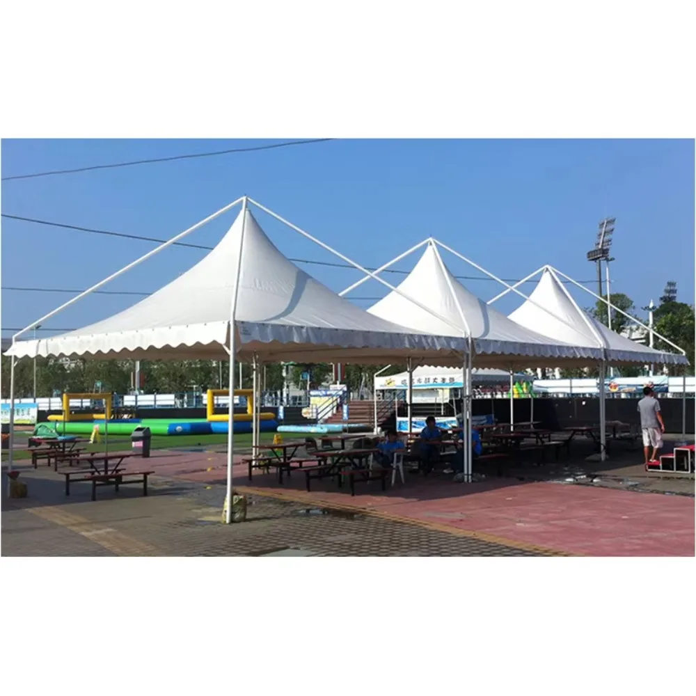 

Pagoda Spire Tent White Outdoor Gazebo Removable Walls Canopy Tent Festival Commercial Party Trade Show Wedding Tent