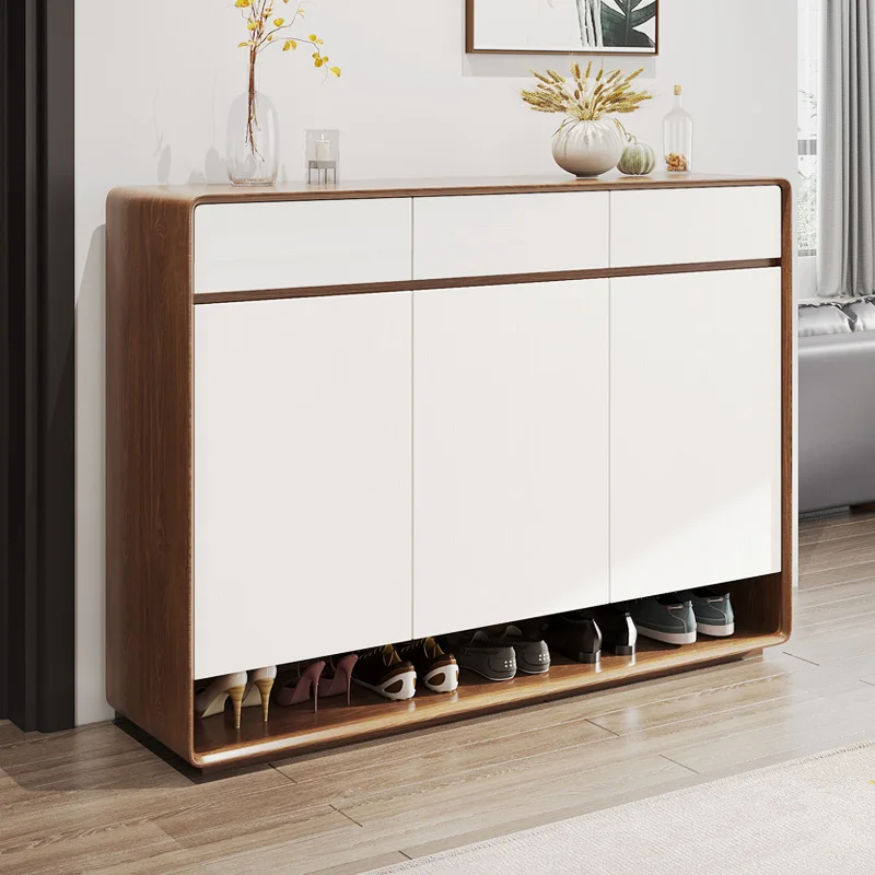 Armário de vestíbulo chinês de nogueira