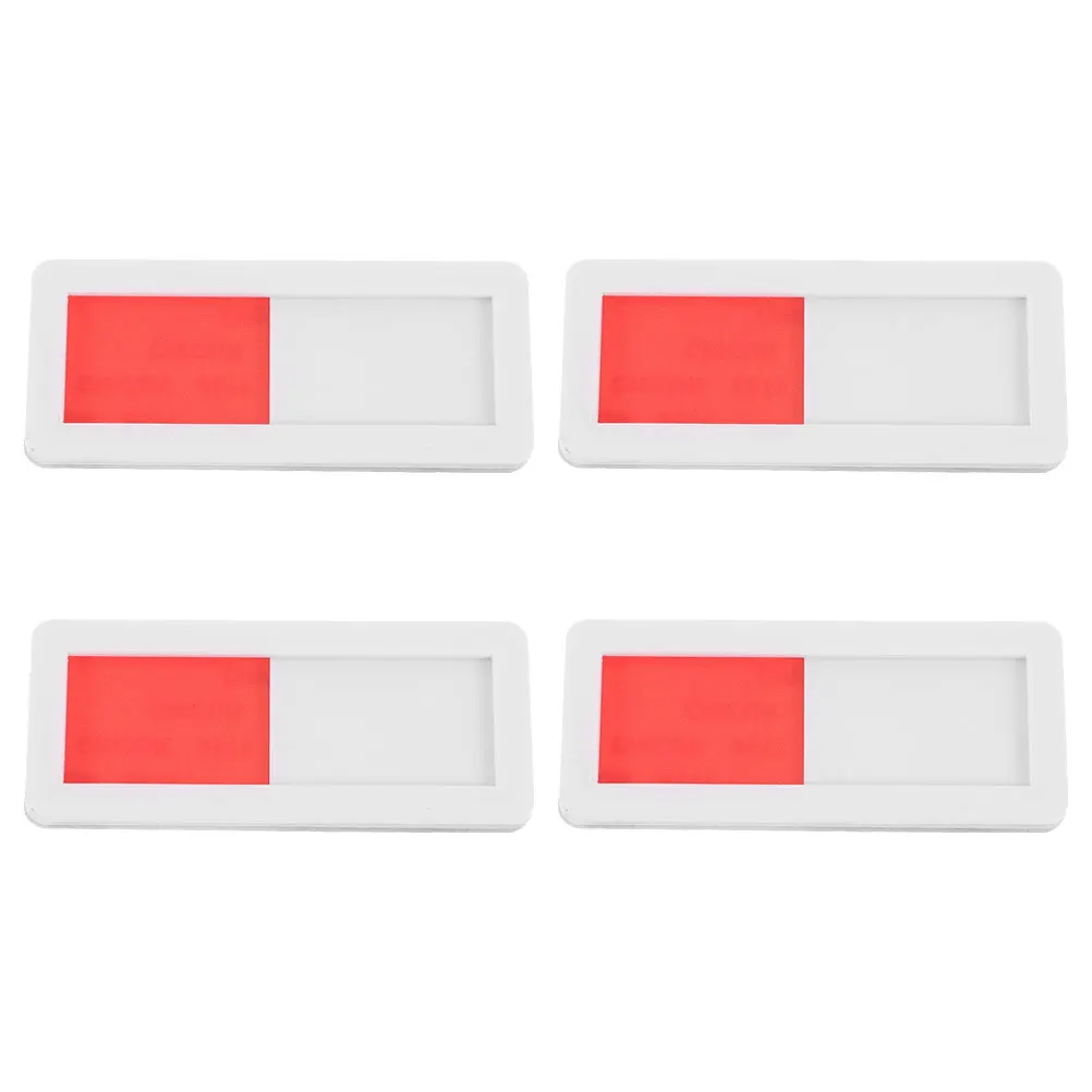 

4 Pcs Door Sign Office Desk Sliding Commercial and Store Signs Bathroom for Home Acrylic Occupied
