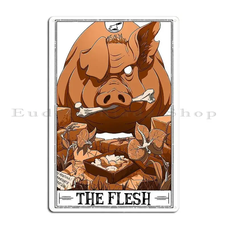 The Flesh Tarotesque Light Metal Sign Party Cinema Customized Wall Decor Wall Mural Tin Sign Poster