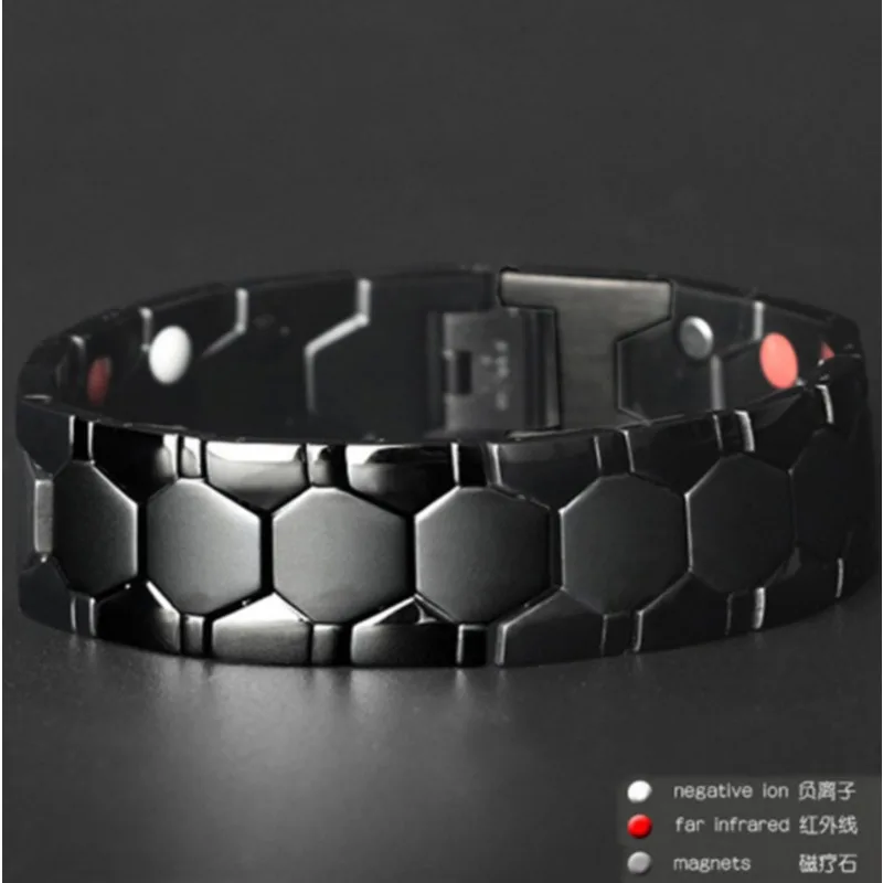 Mens Magnetic Lymph Drainage Detox Bracelet Therapy Bracelet Arthritis Pain Relief Bangle Health Care Jewelry Gifts Men Bracelet