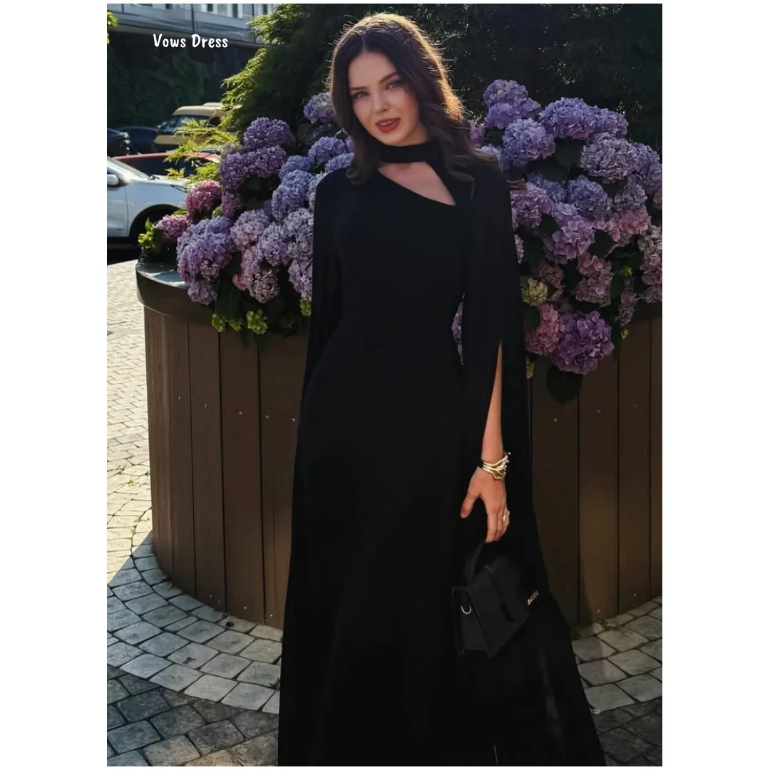 

Vows Line A Robes De Cocktail Dresses for Special Occasions Black Custom Made Women's Prom Dress Luxury Evening Dress 2025 Party