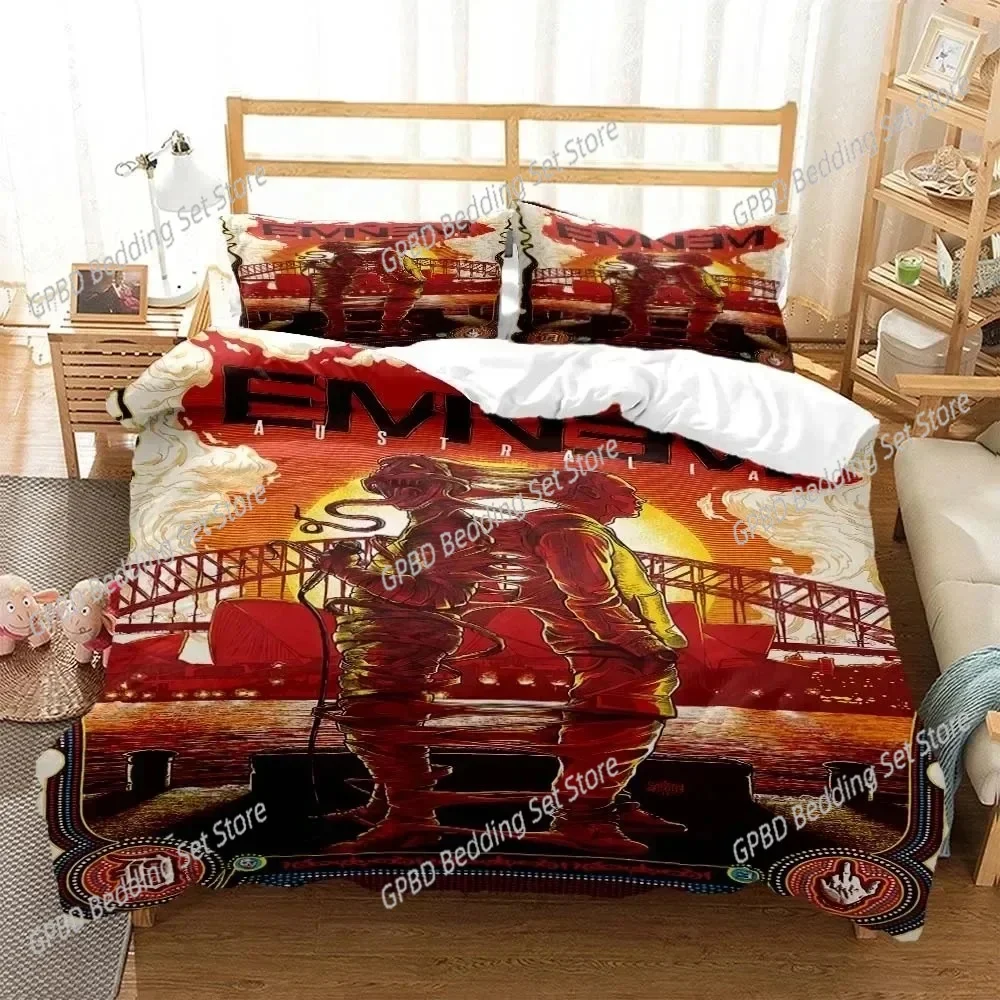 

Hip Hop Rapper Eminem Bedding Set Single Twin Double Queen King Cal King Size Bed Linen Set