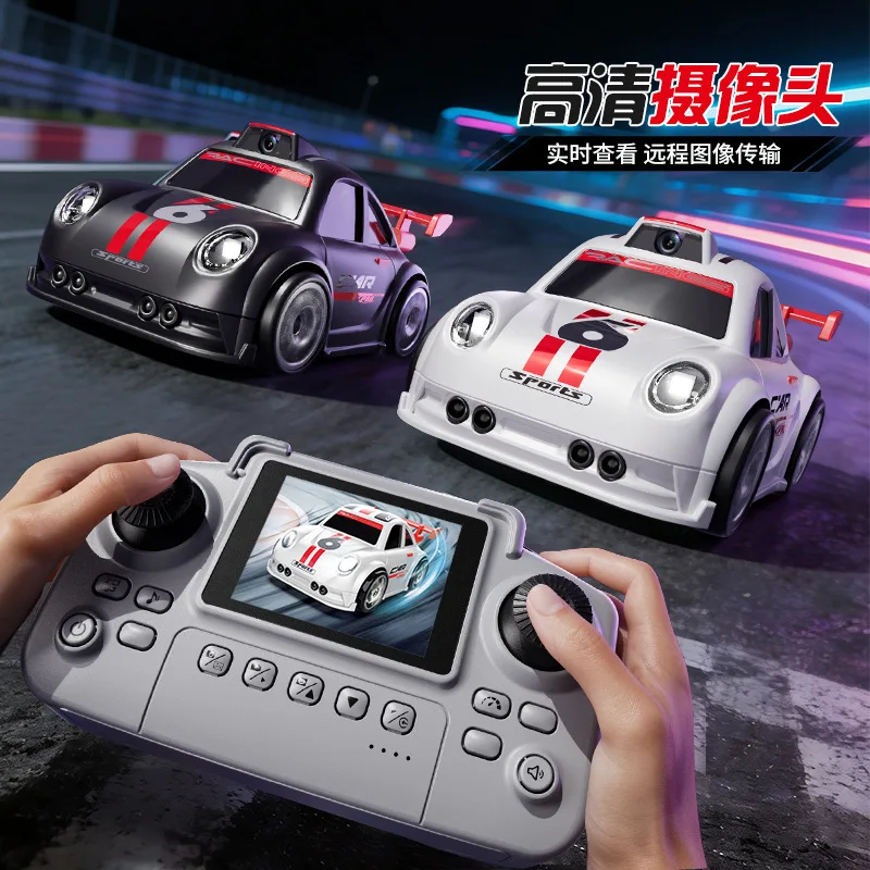 Remote drifting car dual-mode C6 lighting and sound with camera screen control desktop car intelligent sensing and following
