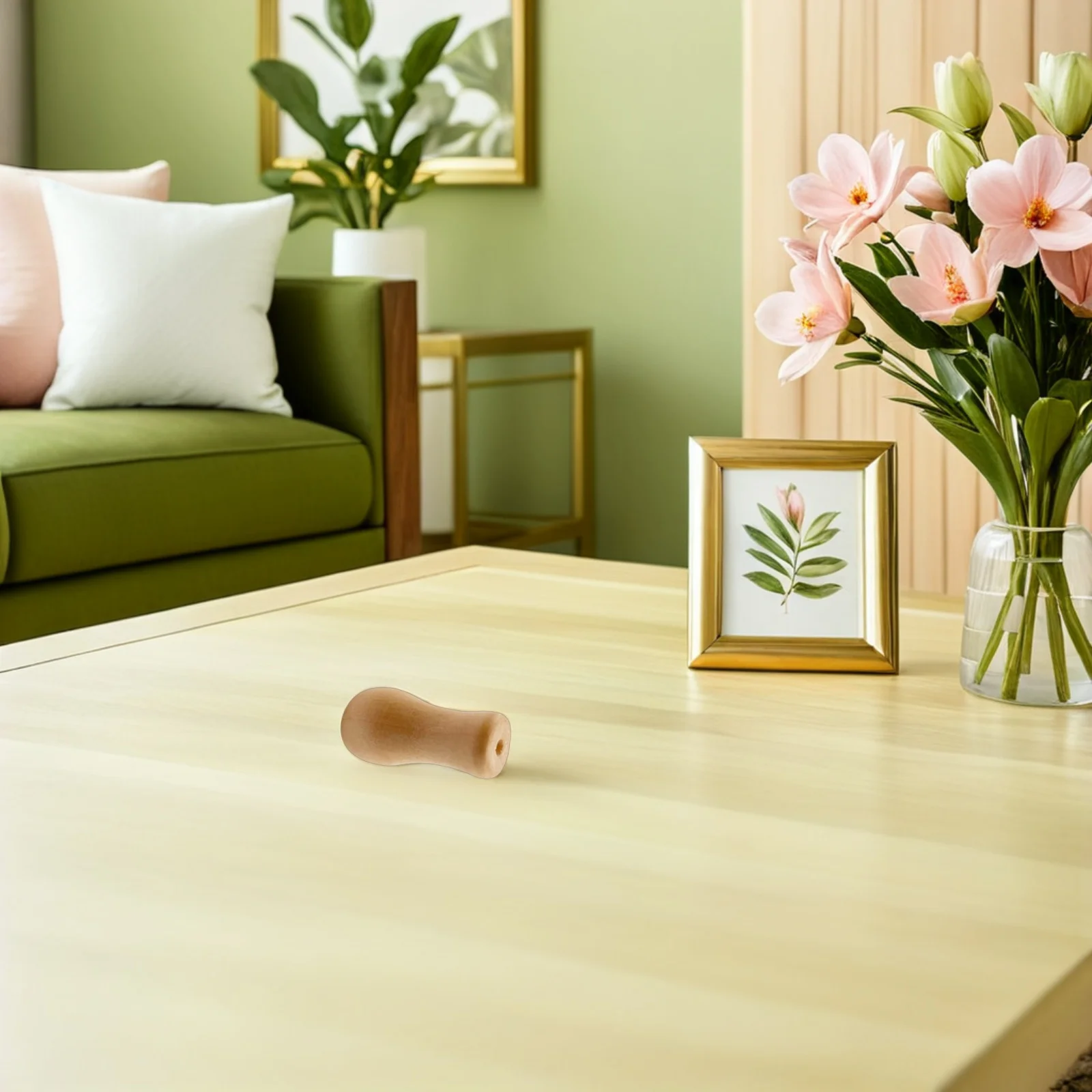 

12pcs Wooden Pull Ends Smooth Finish Easy Install For Living Room Bedroom Curtain Cord Pulls Blind Accessories Window