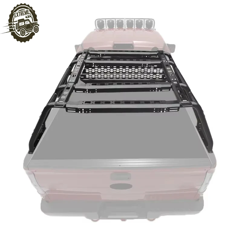 Barra Antivuelco Universal Ajustable 4x4, Jaula de Acero para Camioneta, Escalera para Plataforma de Camioneta, Compatible con Ford Ranger F150 Toyota Hilux D-max