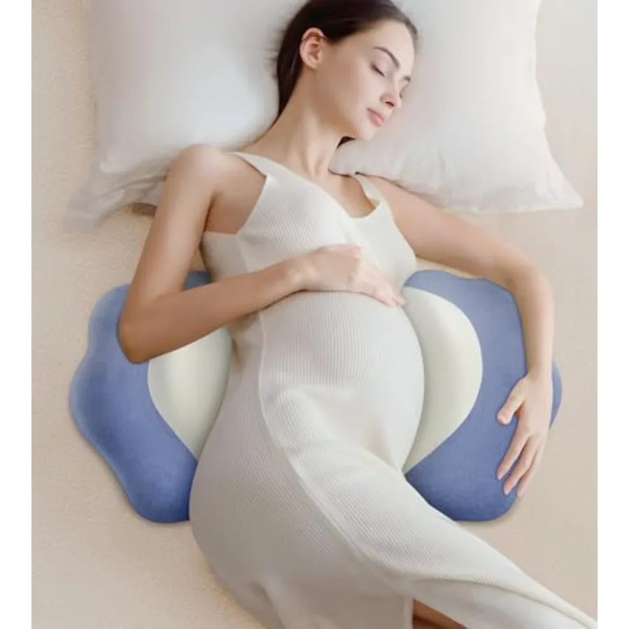 

Memory Foam Pregnancy Pillows for Sleeping, Side Sleeper Maternity Pillow Support for Back Belly HIPS, Adjustable Wedge Pillow