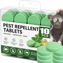 20pcs Powerful Rodent Repellent Pills Natural Mint Pellets Mouse Traps for Outdoor Rat Mice Repeller Tablets Roach Insect Contro