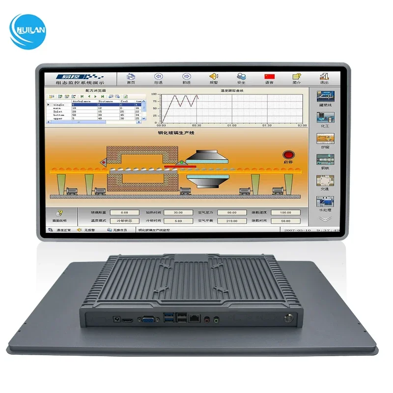 IP65 15.6'' Inch Fanless Capacitive Touch Waterproof Pc Core I3 I5 I7 Capacitive Touch Screen Panel Pc Embedded Industrial PC