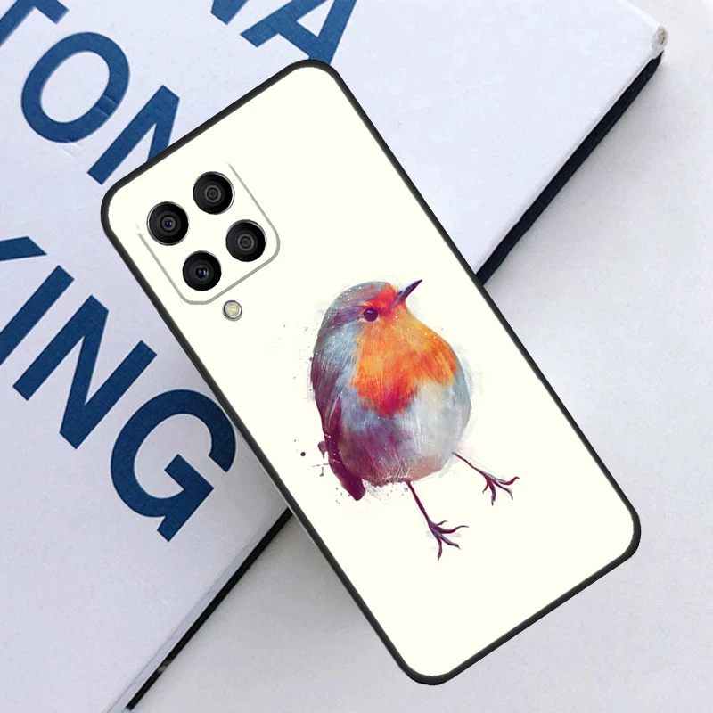 Robins Bird Cover For Samsung Galaxy M12 M32 M52 M20 M31S M51 M21 M13 M23 M33 M53 M14 M34 M54 Back Case