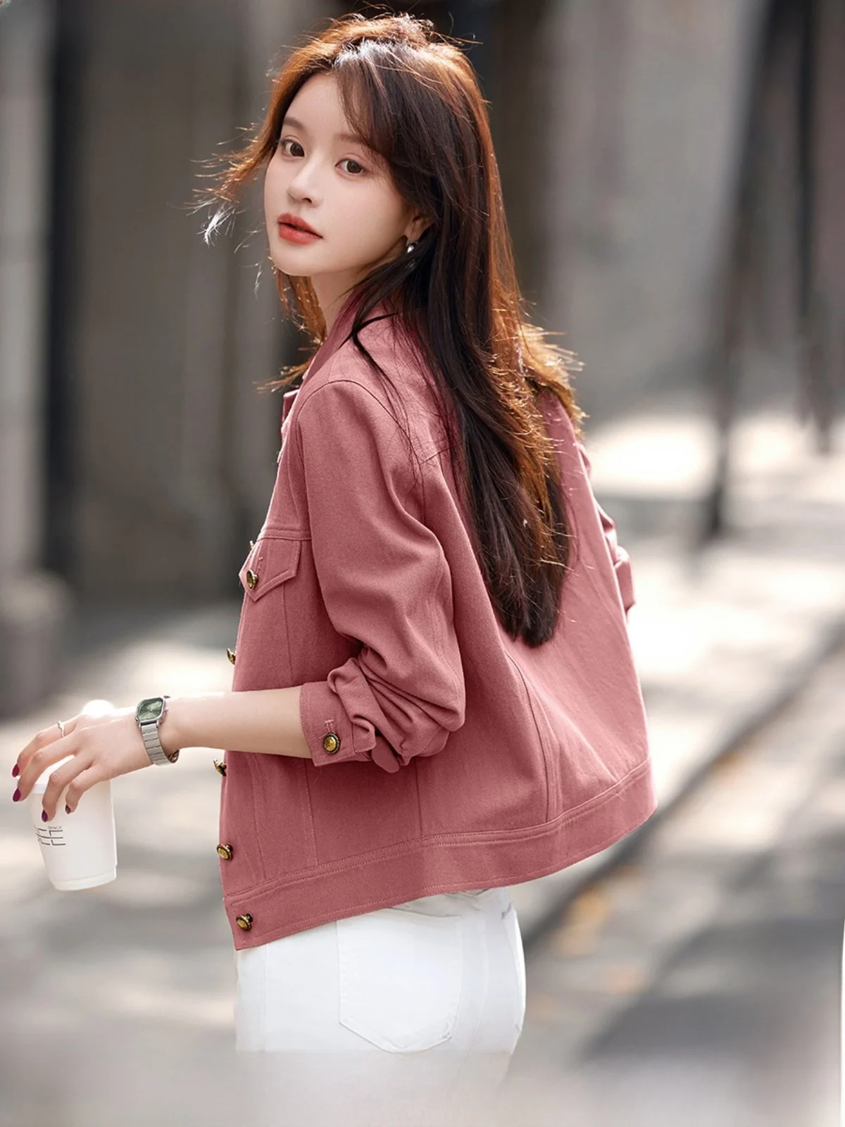 

Повседневная рабочая одежда Sle Jaet, женская весенняя новинка Faion, хлопок с разрезом подол, длинная застежка на пуговицах, цвет прямого кроя...