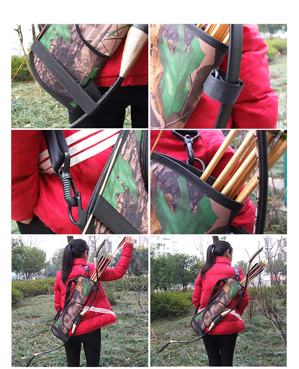 Bow and Arrow Bag Arrow Holder Archery Quiver For Archery Hunting Shooting Carrying