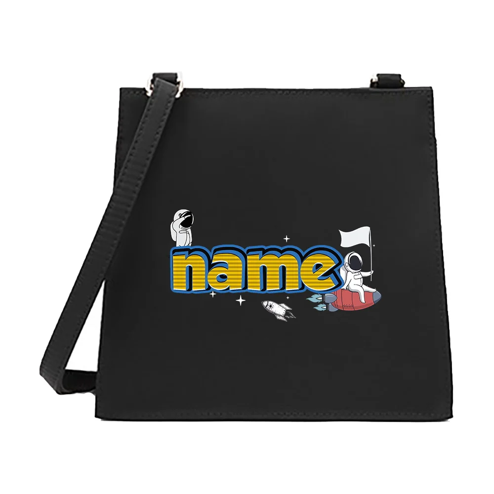 Personalized Customization Name Women's Fashionable Crossbody Bag Shoulder Bag Commuting Storage Bag Cartoon Pattern
